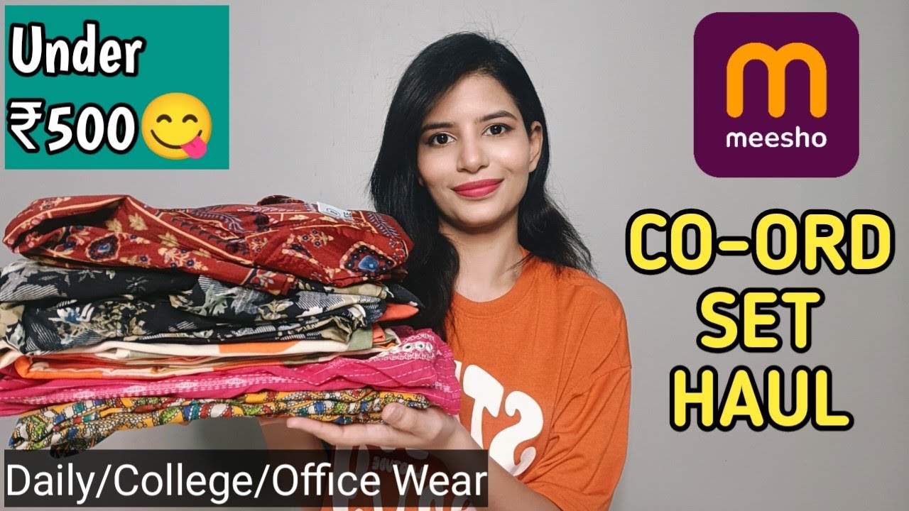 Meesho Co Ord Set Haul Under 500 Daily College Office Wear Co Ord