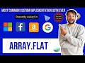 Number 1 question to solve before FB - Google interview, Array.flat (JS Custom Implementation Ep-3)