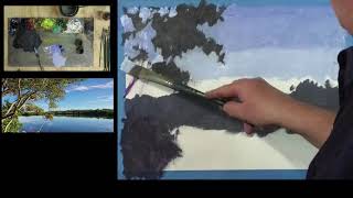 Learn To Paint TV E116 - River Reflections. Paint River Reflections For Beginners