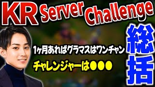 KR Server Challengeを振り返るらいじん　グラマス〜チャレンジャーまで到達する自信はあった？【らいじん切り抜き】