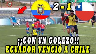 ¡TRIUNFAZO DE LA SUB 20! (2-1) ECUADOR VS CHILE JUEGOS SURAMERICANOS 2022 RESUMEN Y GOLES COMPLETO