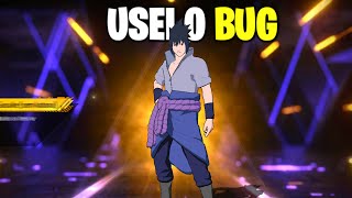 TESTEI UM BUG E PEGUEI O SASUKE NO FREE FIRE 😱