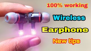 How To Make Wireless Earphone at Home - Using old Earphone And Tv Remote Sensor