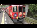 【4k映像】jr土讃線　大歩危駅の構内風景と発着する列車