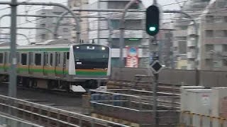 [警笛あり]E233系3000番台宇都宮・高崎線回送 赤羽駅通過