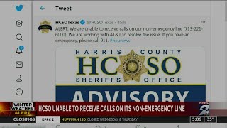 HCSO unable to receive calls on its non-emergency line