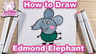 How to Draw Edmond Elephant from Peppa Pig