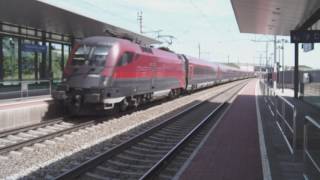 ÖBB railjet 564 mit min. 160 km/h durch Neukirchen bei Lambach