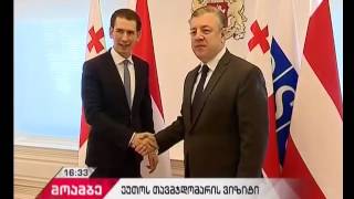 რა საკითხები განიხილეს გიორგი კვირიკაშვილმა და სებასტიან კურცმა დღეს გამართულ შეხვედრაზე