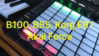 Cracking Earth: Akai Force, Korg ER1, Behringer System 100 (with 55 & 2500 modules)