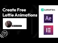 Create Lottie Animation with After Effects (Elementor Free)