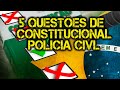 5 questões de direito constitucional