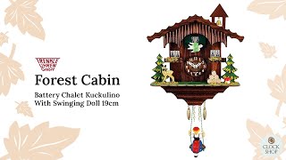 Forest Cabin Battery Chalet Kuckulino With Swinging Doll 19cm By Trenkle