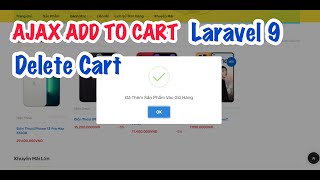 Laravel Framework 9 Ajax Add To Cart And Delete Cart | Lập Trình Vlog