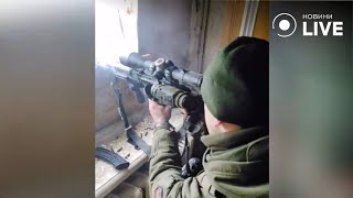 💥💥💥Снайпер знищує ворога під час міського бою у Бахмуті / Донбас, ЗСУ, війна | Новини.LIVE