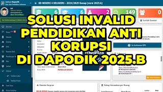 SOLUSI INVALID INSTRUMEN IMPLEMENTASI INSERSI PENDIDIKAN ANTI KORUPSI DI APLIKASI DAPODIK 2025.B