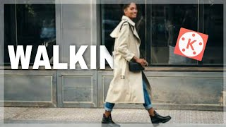 How to REVEAL TEXT as you WALK | Kinemaster Tutorial 2020