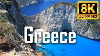 Greece in 8K UHD | Best Places You Have to See With Relaxing Music, Calm Music