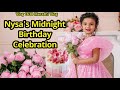 Nysa's Midnight Birthday Celebration🎉🥳| 5th Birthday🎂| Navangel💕| Vlog 1638 | Marathi Vlog