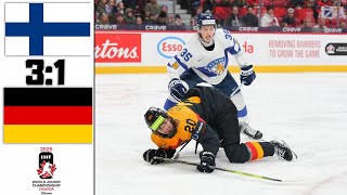 FINLAND VS GERMANY HIGHLIGHTS 2025 IIHF WORLD JUNIOR CHAMPIONSHIP