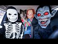 Kakoa's POV Car Ride Chase's with Chucky, Skeleton, & T-Rex Compilation!