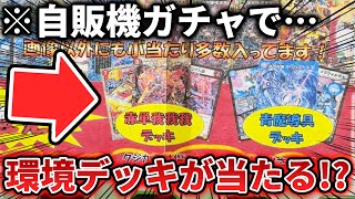 自販機なのに『大当たりは高級ガチデッキ』の珍しすぎるガチャを1万円分回してみた!!【デュエマ開封動画】