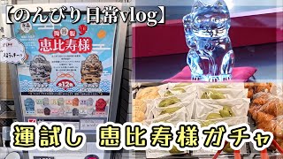 【のんびり日常vlog】2025年の運試し　恵比寿様ガチャに挑戦