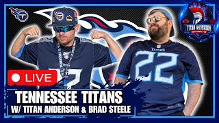 Tennessee Titans Livestream w/ T.A & BRAD STEELE | DERRICK HENRY, D-HOP, Burks INJURY, + QBS BATTLE!