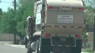 Trash Duty: Garbage Truck In Route