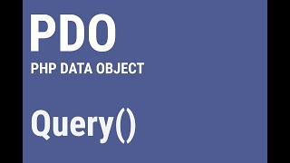 PDO | Run SQL Query | Part 2
