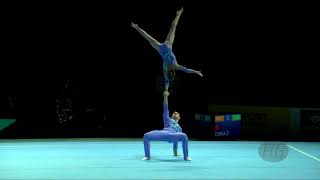 Belarus 2 (BLR) - 2018 Acrobatic Worlds, Antwerpen (BEL) - Combined  Mixed Pair