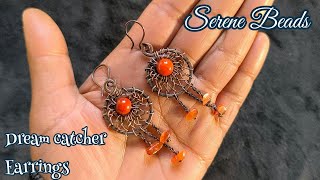 Mini dream catcher tutorial | Dream catcher earrings making | Dream catcher jewelry