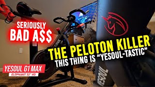 PELOTON KILLER: Yesoul G1 Max Elephant 32" Bike Review "I went from 450 to 200lbs"