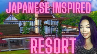 Japanese Resort and My Retail Experience! | Sims 4 - Speed build