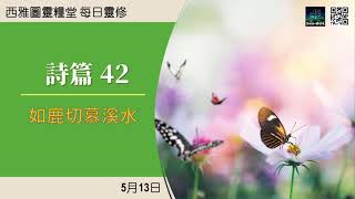 2021年5月13日 诗篇第四十二章：如鹿切慕溪水