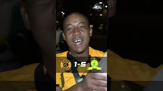 Kaizer Chiefs fan reacts to Sundowns thrashing