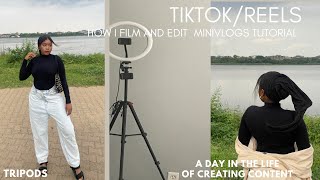 How To Edit Instagram Reels / TikTok minivlogs 🤍…. •Capcut” Filming + Editing