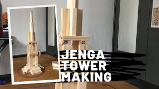 Making of Eiffel Tower with #Jenga | Creative building block puzzle game