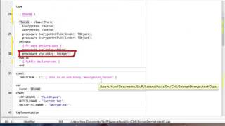 Learning Pascal x29 Code completion for classes