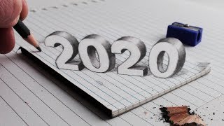 How to Draw 2020, 3D Trick Art