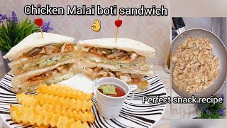 Chicken club sandwich | veg sandwich | kids lunchbox sandwich party snack recipe