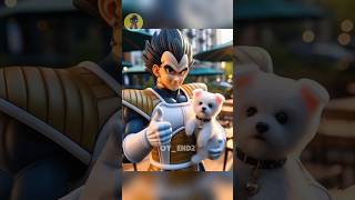 Vegeta and Snowy the pup saved baby Goku after he fell down! #brawlstars #goku #vegeta #dragonball