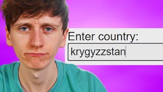 JackSucksAtGeography trying to spell Kyrgyzstan for 3 minutes