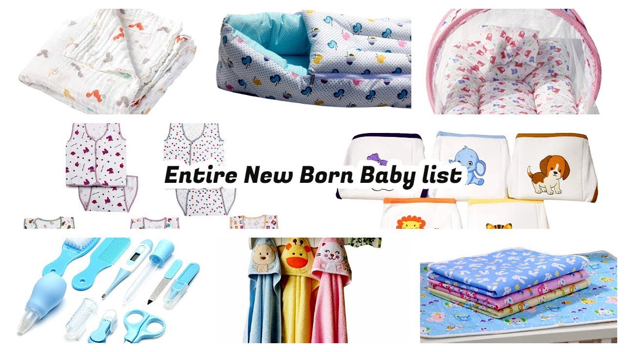 Newborn Baby Essentials List India | Baby Shopping List For First Time ...