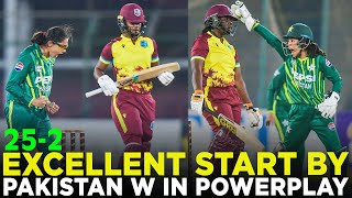 1st Innings Powerplay | Pakistan Women vs West Indies Women | 4th T20I 2024 | PCB | M2F2A