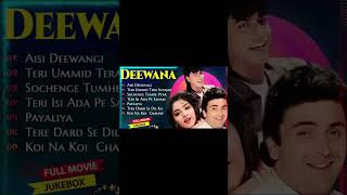 Deewana Movie All Songs || Audio Jukebox ||Rishi Kapoor & Divya Bharti,Shahrukh Khan