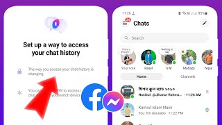 Messenger wants to create Pin. how to ignore this message | Set up a way to access your chat history