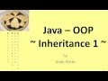 Java - OOP - Inheritance 1