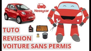 TUTO MÉCANIQUE VIDANGE VOITURE SANS PERMIS : Faire sa vidange : Entretien Complet sur une VSP !!