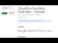 Cloud Run Functions: Qwik Start - Console || GSP081 || Google Arcade || Simple Guide #googlearcade 